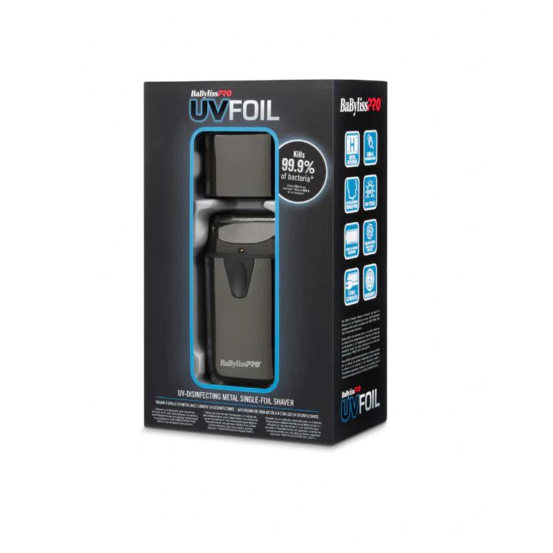 BaBylissPRO UVFOIL Disinfecting UV Metal Single Foil Cordless Shaver FXLFS1