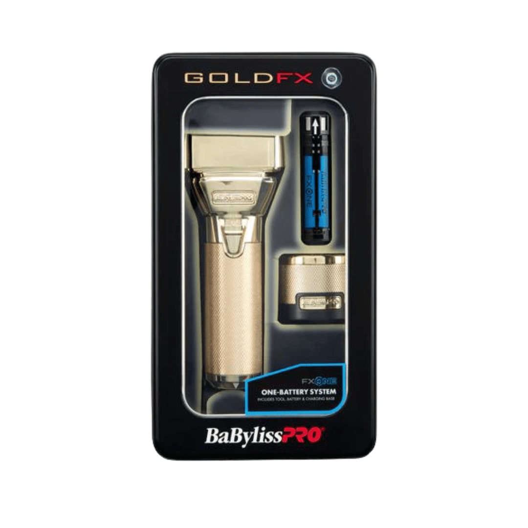 BaBylissPRO FXONE GOLDFX All-Metal Interchangeable-Battery Foil Shaver 074108470508