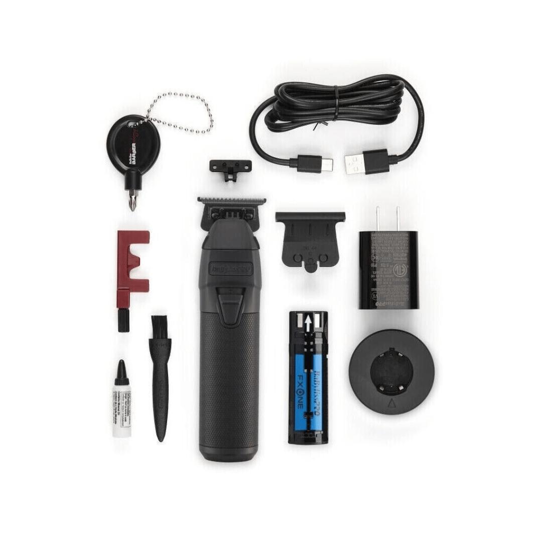 BaBylissPRO FXONE BLACKFX All-Metal Interchangeable-Battery Cordless Trimmer-accesories