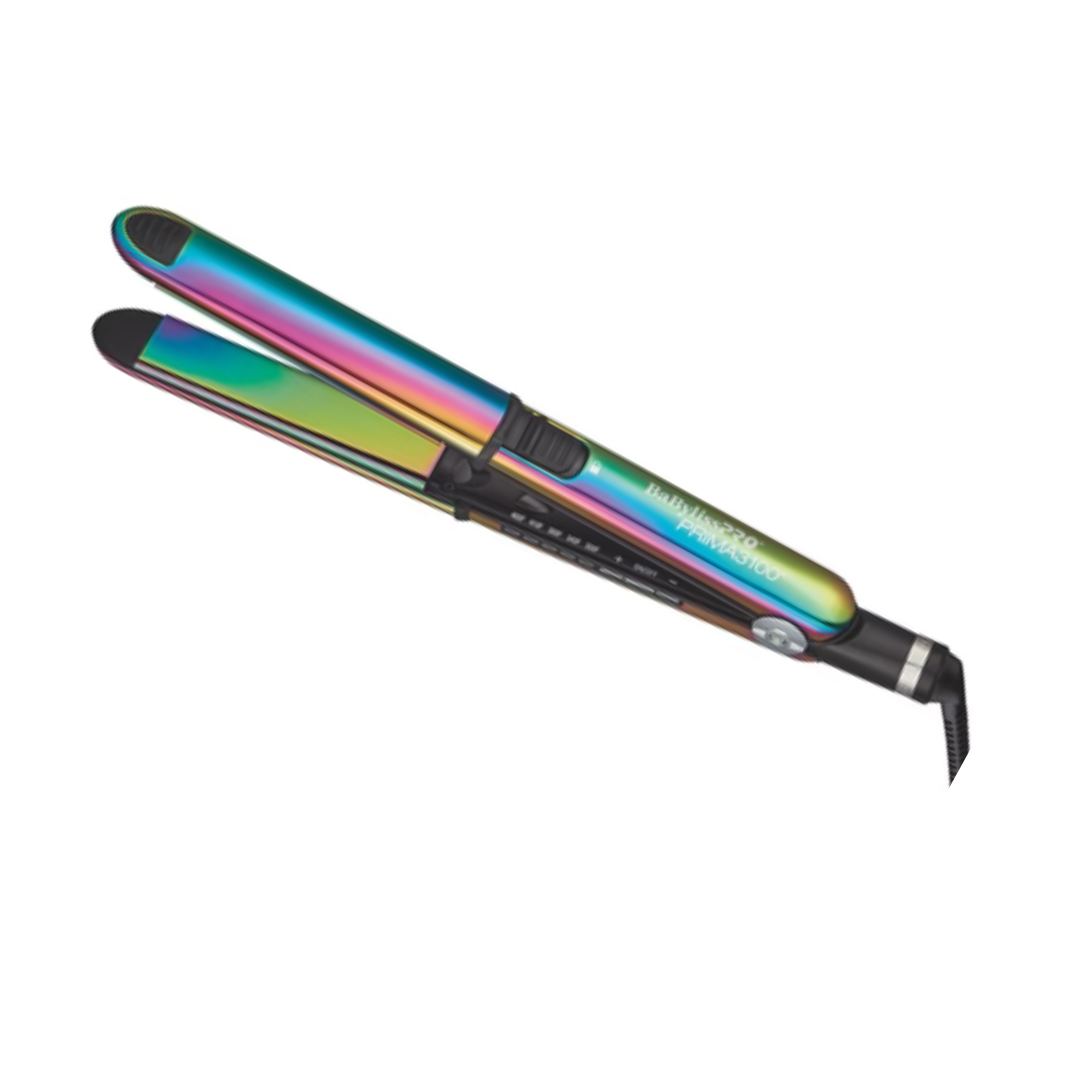 BaByliss PRO Limited Edition Iridescent Nano Titanium Prima 3000 Stainless Steel Flat Iron Multicolor