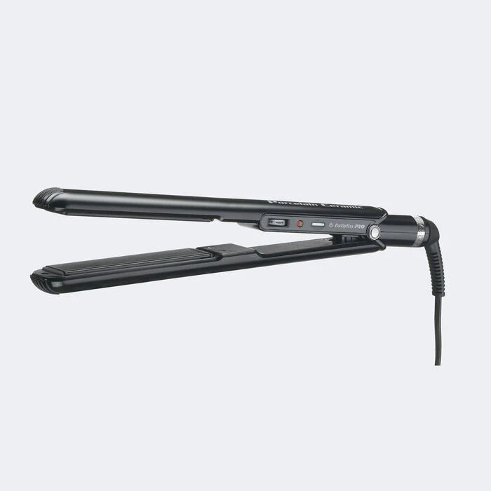 BaByliss PRO Porcelain Ceramic 1" Flat Iron + 1 1/4" Spring Curling Iron Duo