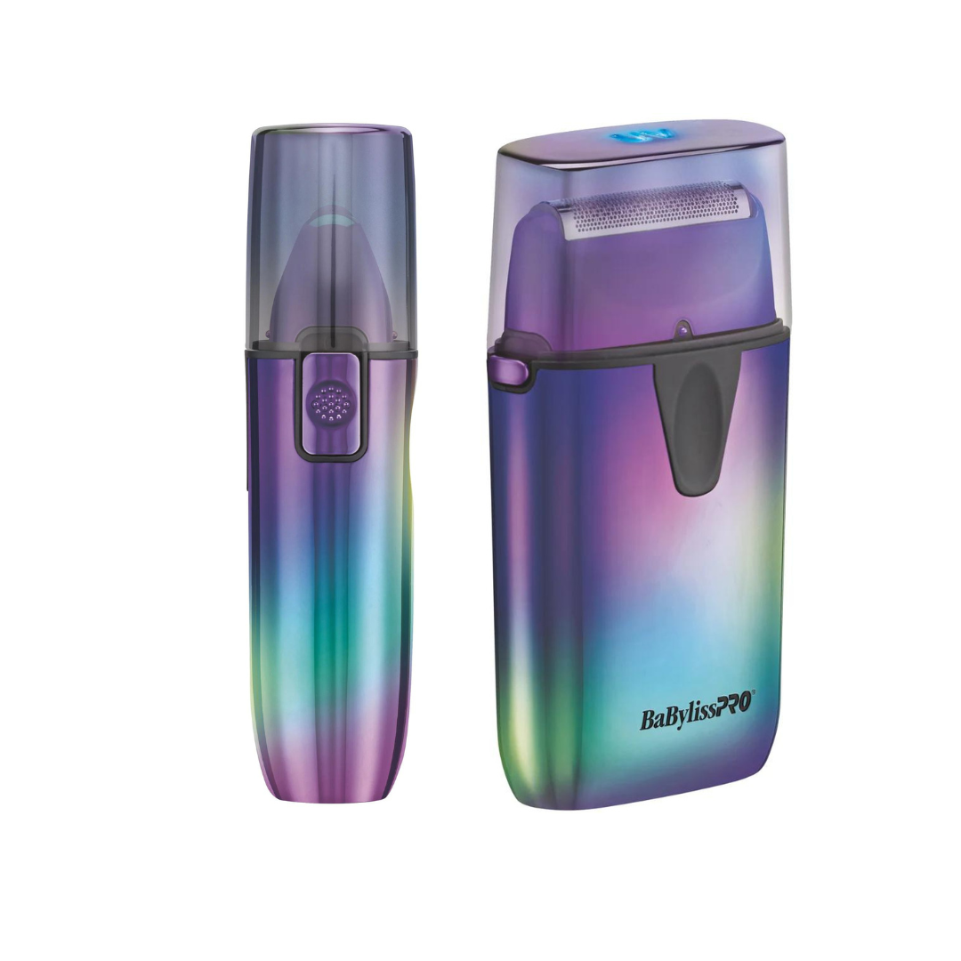 BaBylissPRO UVFOIL Iridescent UV-Disinfecting Metal Single-Foil Shaver 074108477903