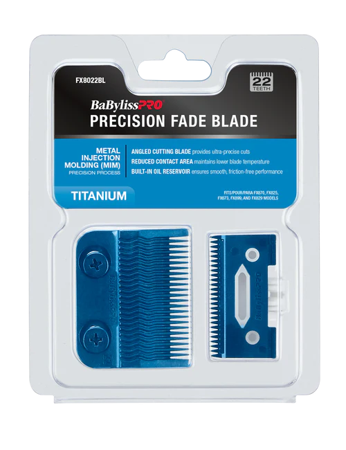 074108483829 BaBylissPRO Blue TitaniumMetal-Injection Molded Precision Fade