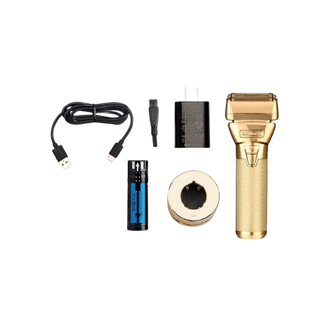 BaBylissPRO FXONE GOLDFX All-Metal Interchangeable-Battery Foil Shaver