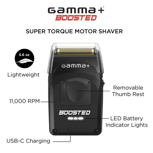 Gamma+ Boosted Foil Shaver with Super Torque Motor