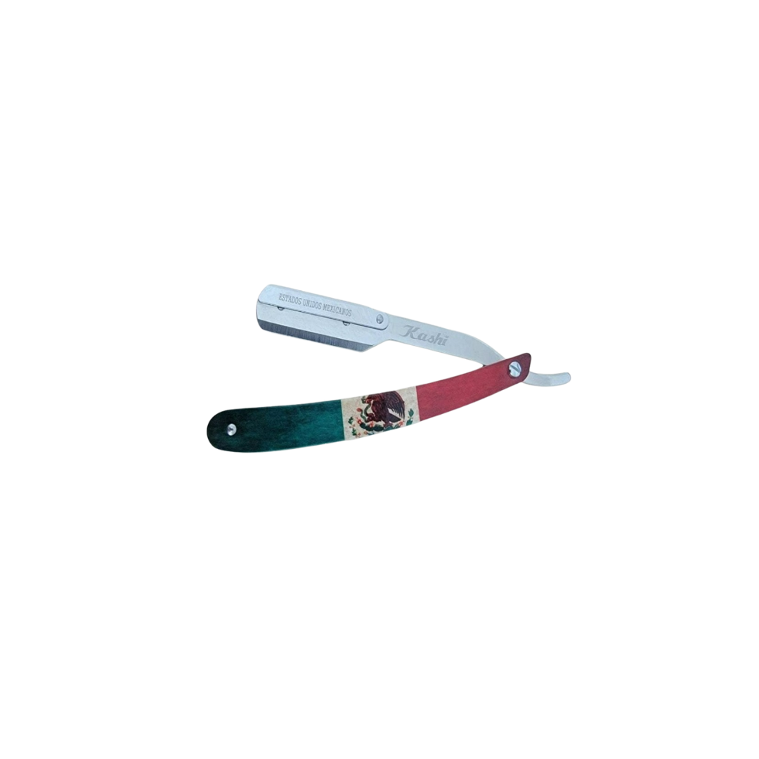 Kashi-Professional-Straight-Razors-Blade-R-118MX-Mexican-Flag