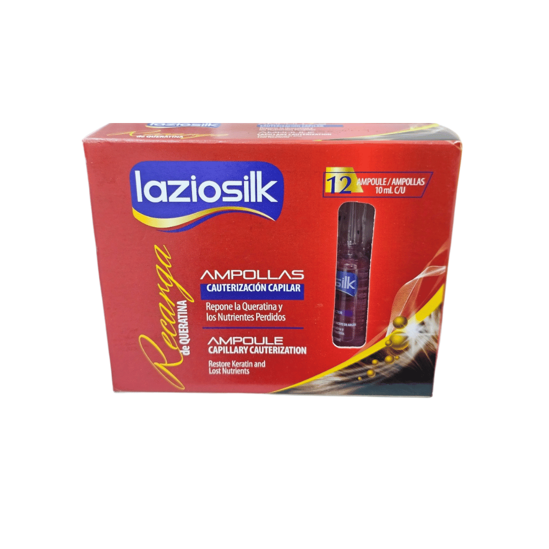 Laziosilk Keratin Recharge Hair Cauterization Hair Ampoule 12pcs/box