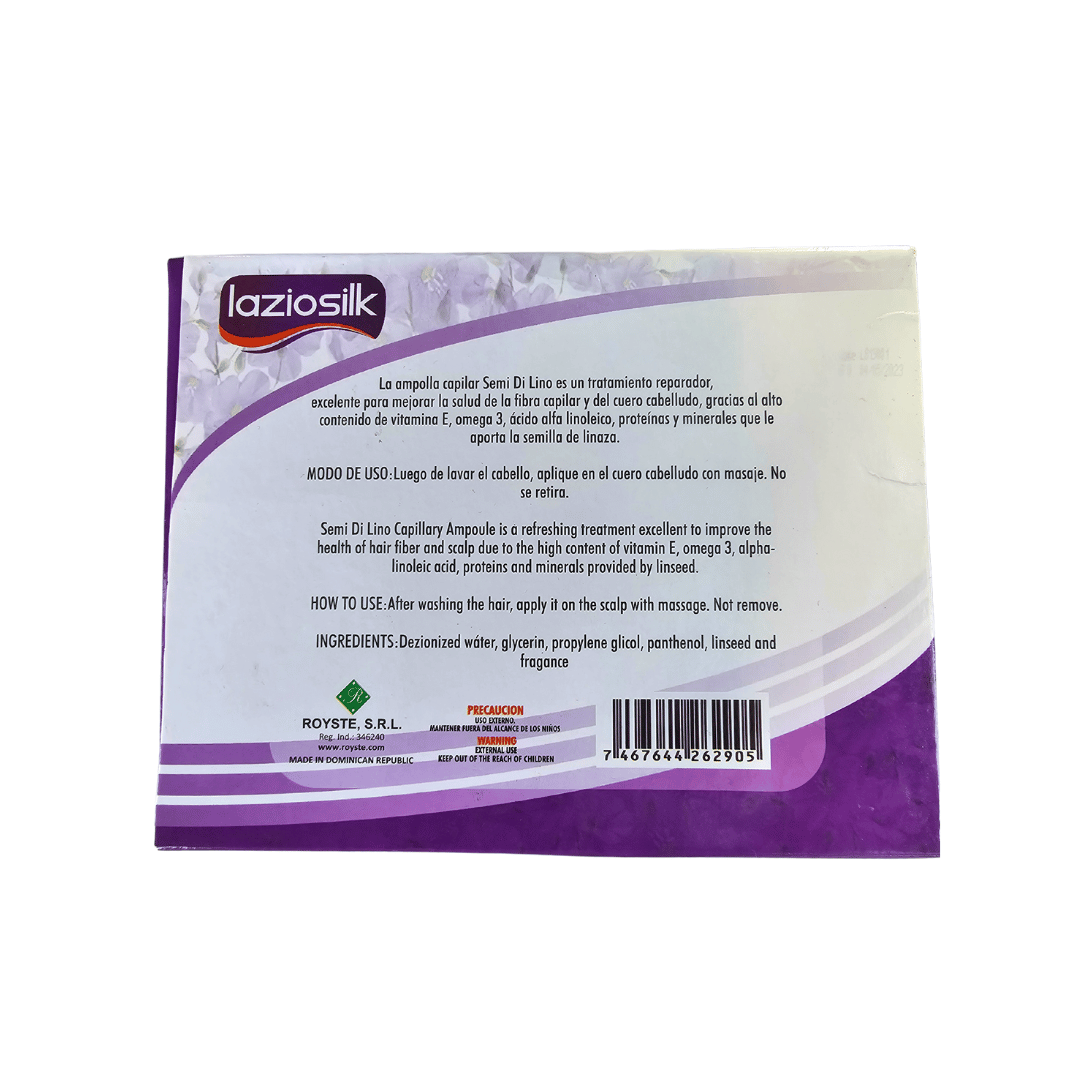 7467644262905 Laziosilk Semi Di Lino Hair Ampoule 12pcs/box