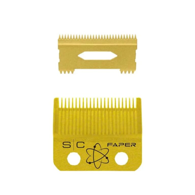 StyleCraft Fixed Gold Titanium Faper Clipper Blade Set