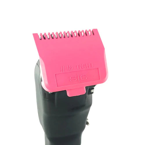StyleCraft TIGHT GUARDS Set of 4 Double Magnetic Clipper Blade Attachments - Pink (4 Pack)