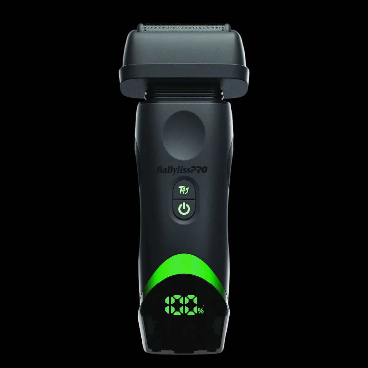 BaBylissPRO x Tomb45 Wireless Charging Double Foil Shaver FXT45FS in black, front view
