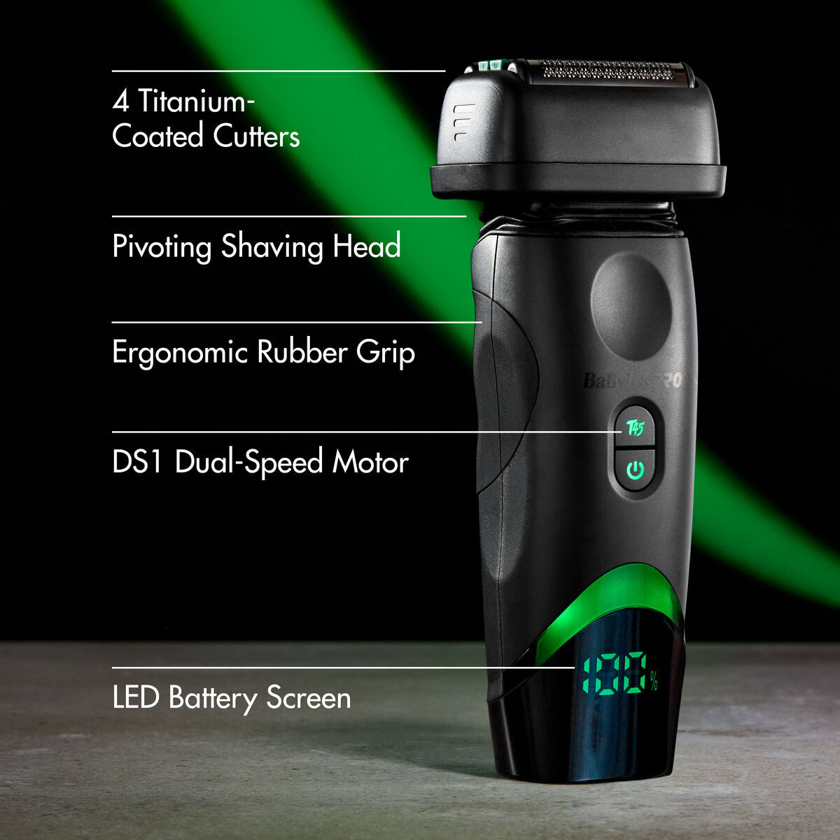 BaBylissPRO x Tomb45 Wireless Charging Double Foil Shaver FXT45FS product features, image 3