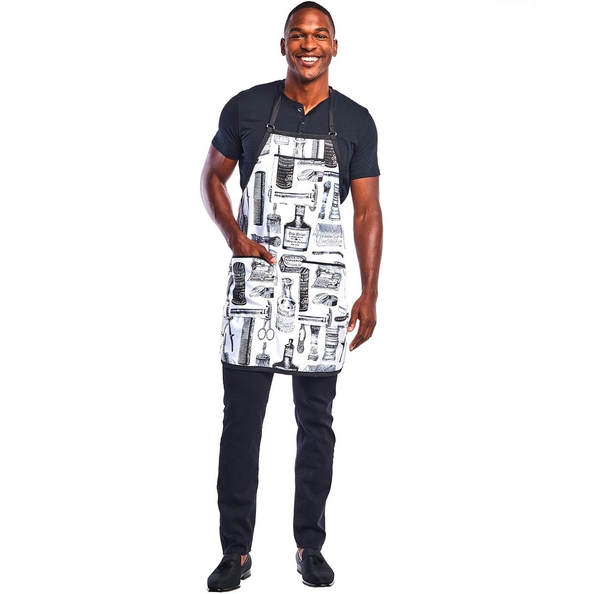 Betty Dain Vintage Barber Apron White model 172-WHT