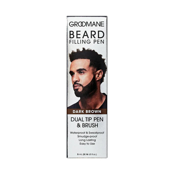 GROOMANE Waterproof Beard Filling Dual Tip Pen & Brush