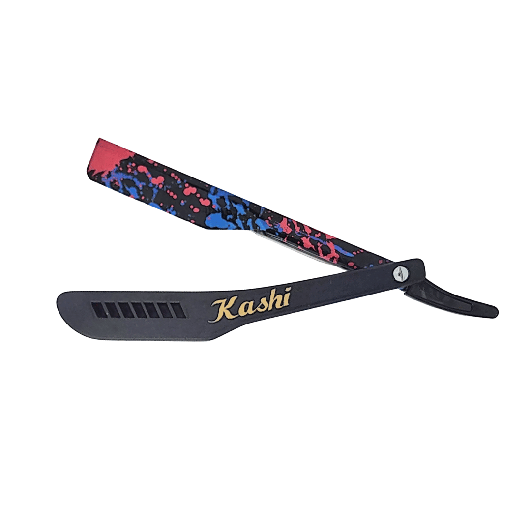 Kashi RB-130C Straight Razors Blade Black and print Color