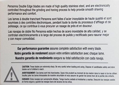 Personna Double Edge Razor Blades in White Wrapper 100 count
