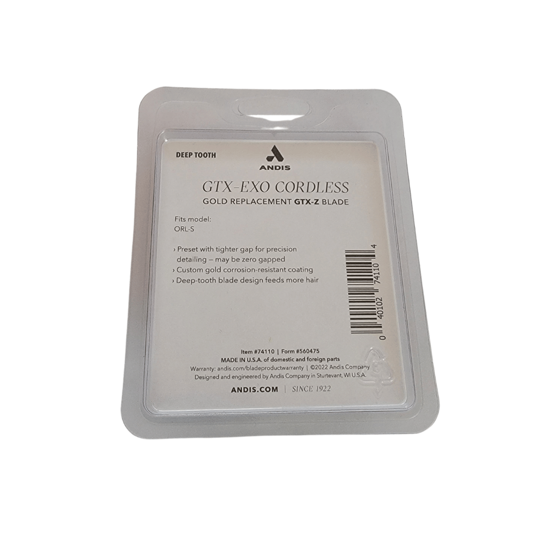 ANDIS beSPOKE Trimmer Blade (GTX-Z) Gold upc 040102741104 deep tooth