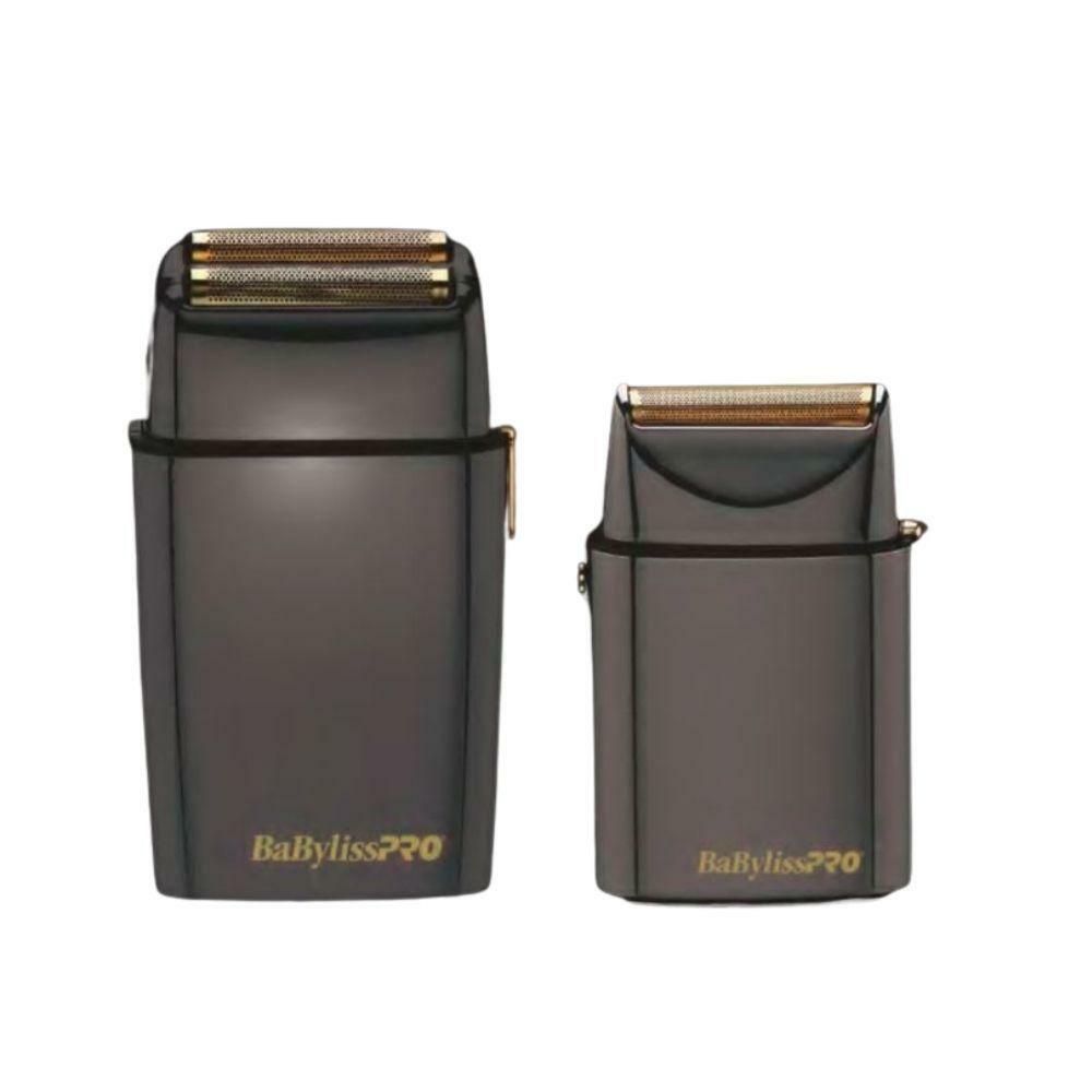 BaByliss PRO Limited FX Collection Double and Single Foil GunMetal Shaver Duo