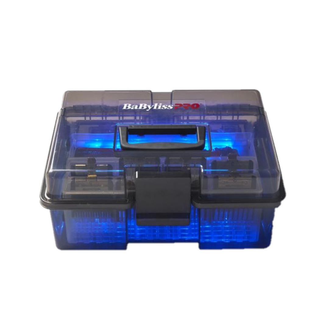 BaBylissPRO Barber Sonic Disinfectant Box Barber Disinfectant Solution Box with Sonic Vibrations