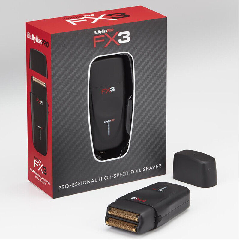 BaByliss PRO FX3 Matte Black Professional High Speed Foil Shaver model FXX3SB