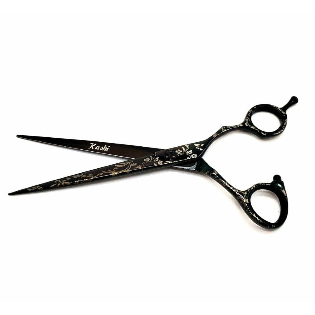 Kashi KB-10E Professional Cutting Shears , Black Titanium Coated 5.5"