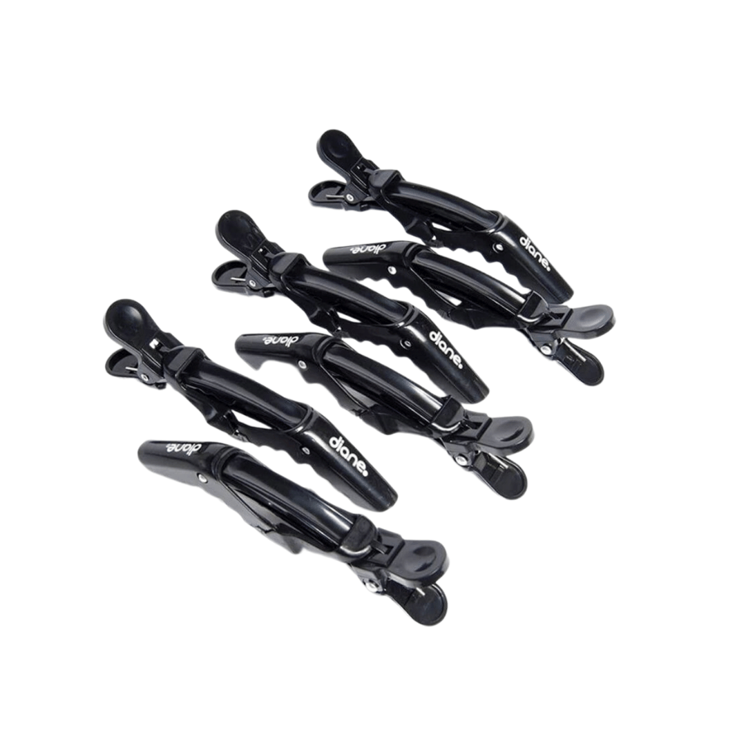 DIANE Gator Hair Clip 6/PK Black Color Model D83C