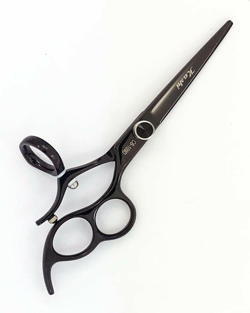 Kashi Professional, CB-190D, 3 Ring Scissor Swivel Rotating Thumb Styling Hair Cutting Shears 6" Japanese Cobalt Steel