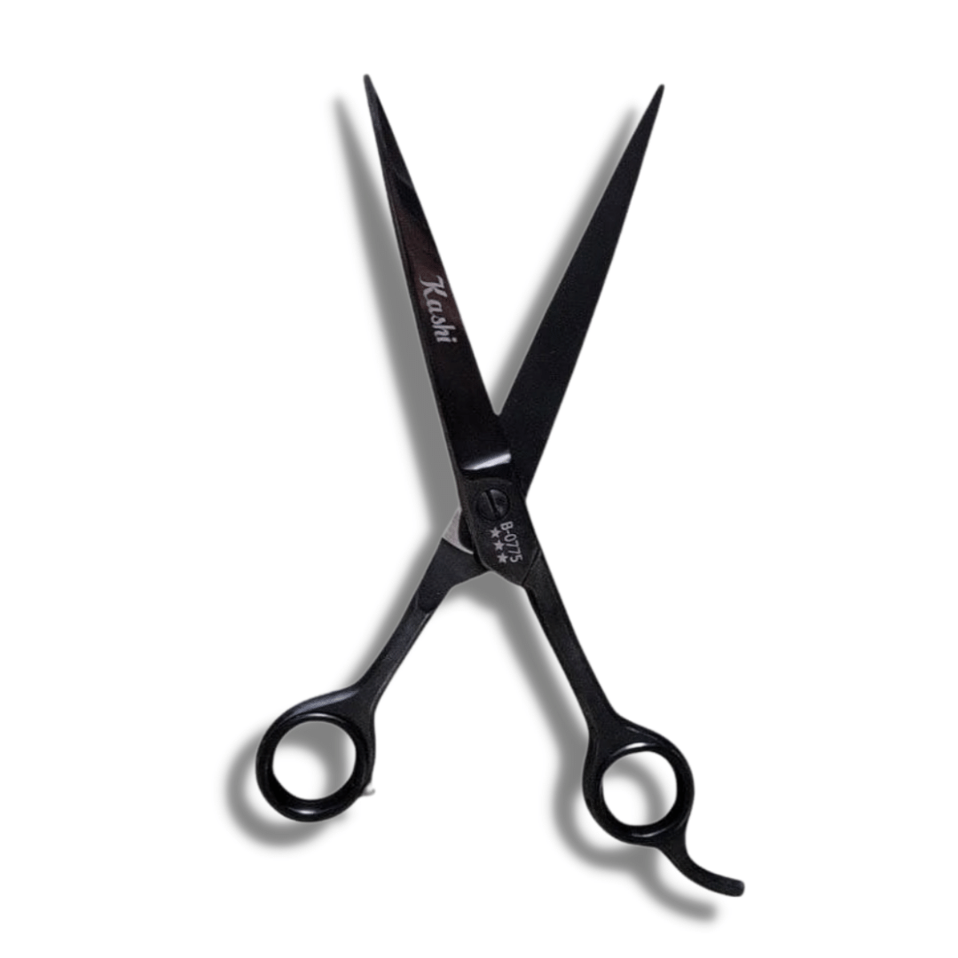 Kashi B-0775 Professional Hair Cutting Shears Japanese Steel , 7 inch Black color