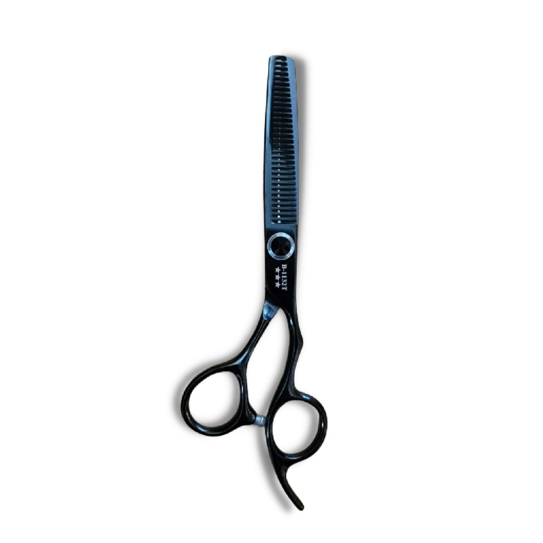 Kashi B-1132T Professional Thinning shears 6.5 inch Black color