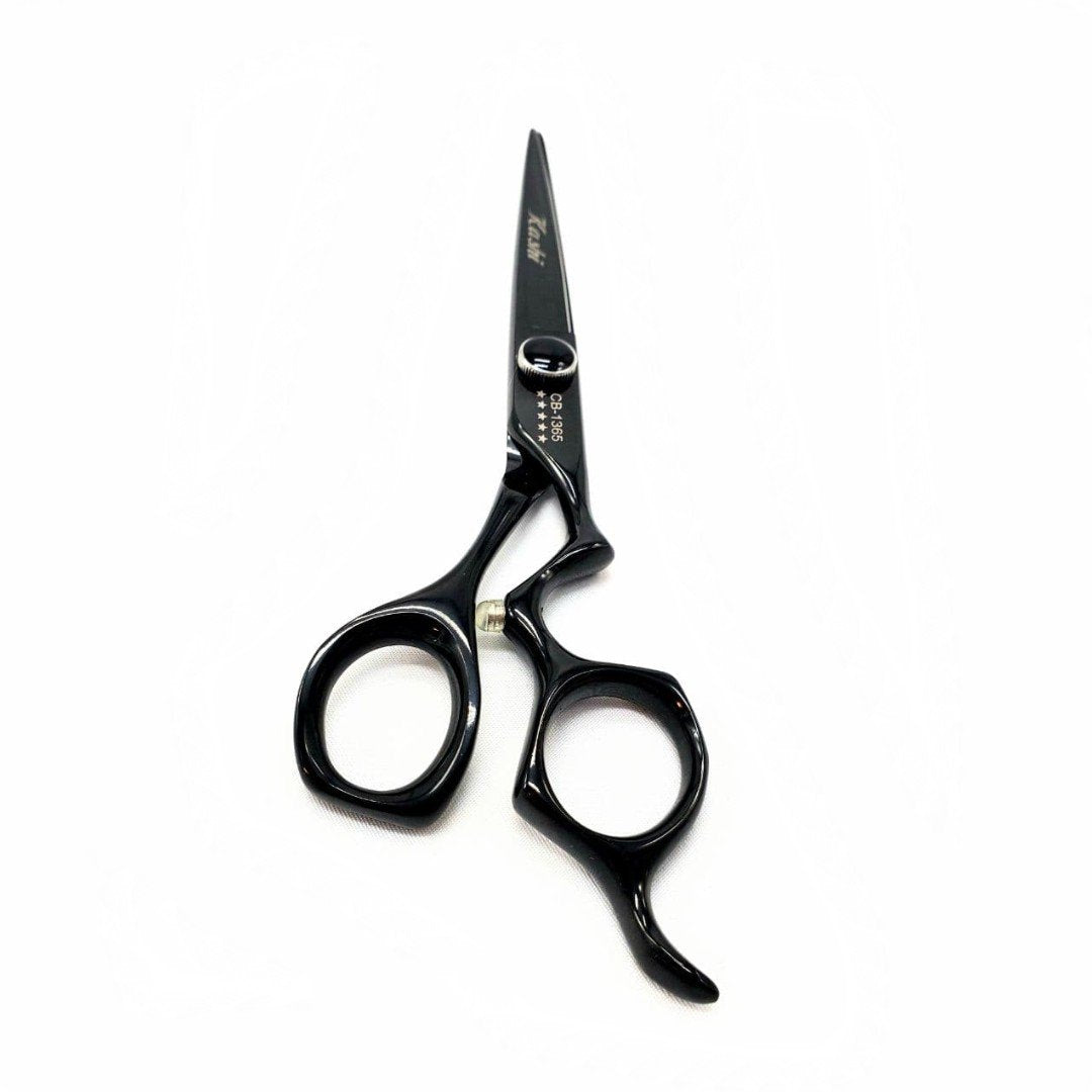 Kashi CB-1365 Professional Shears, Hair Cutting Cobalt Steel, Black Color