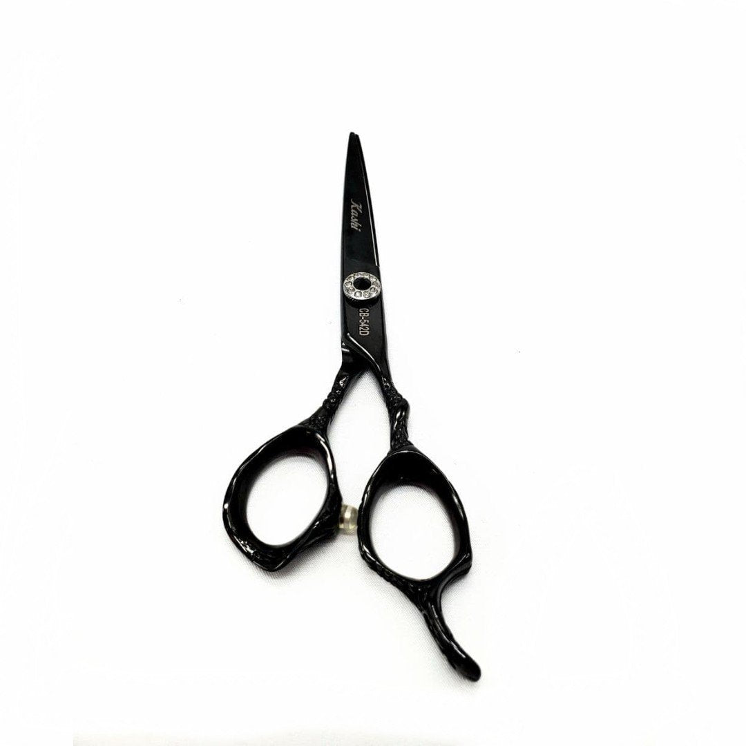 Kashi CB-542D Professional Shears, Hair Cutting Cobalt Steel, 6" Black Color