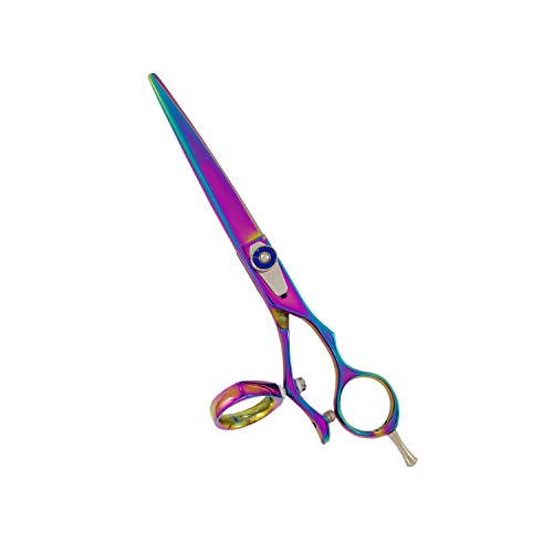 Kashi JR-505F Professional Swivel Rotating Thumb Styling Shears 7" Japanese Steel
