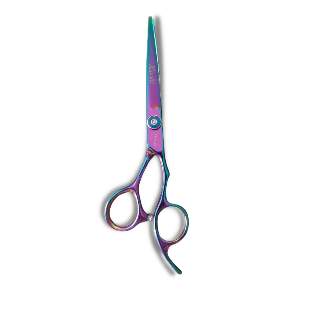 Kashi Professional Cutting Hair Shears SR-565 Rainbow Color - Japanese Steel 6.5 inch