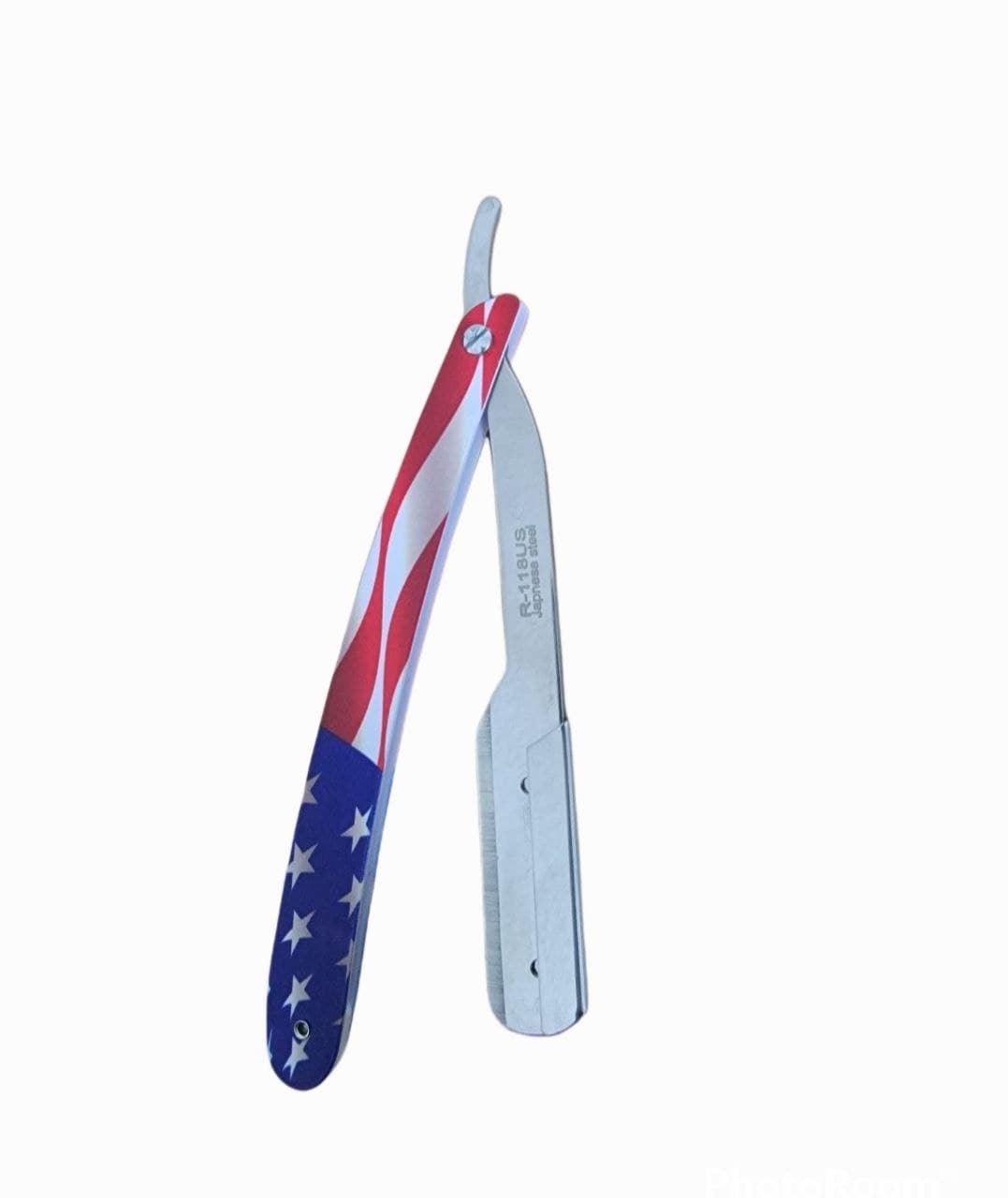 Kashi R-118US Professional Straight Razors Blade American Flag Design