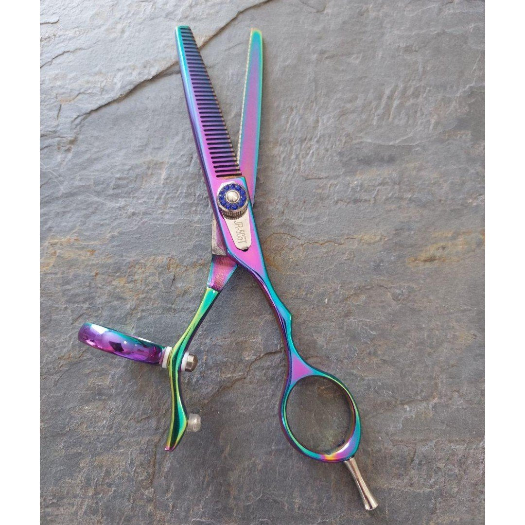 Kashi JR-505T, Professional Rotating Thumb Styling, Barber Thinning Shears 6.5" Japanese Steel : jr-550t jr-550t