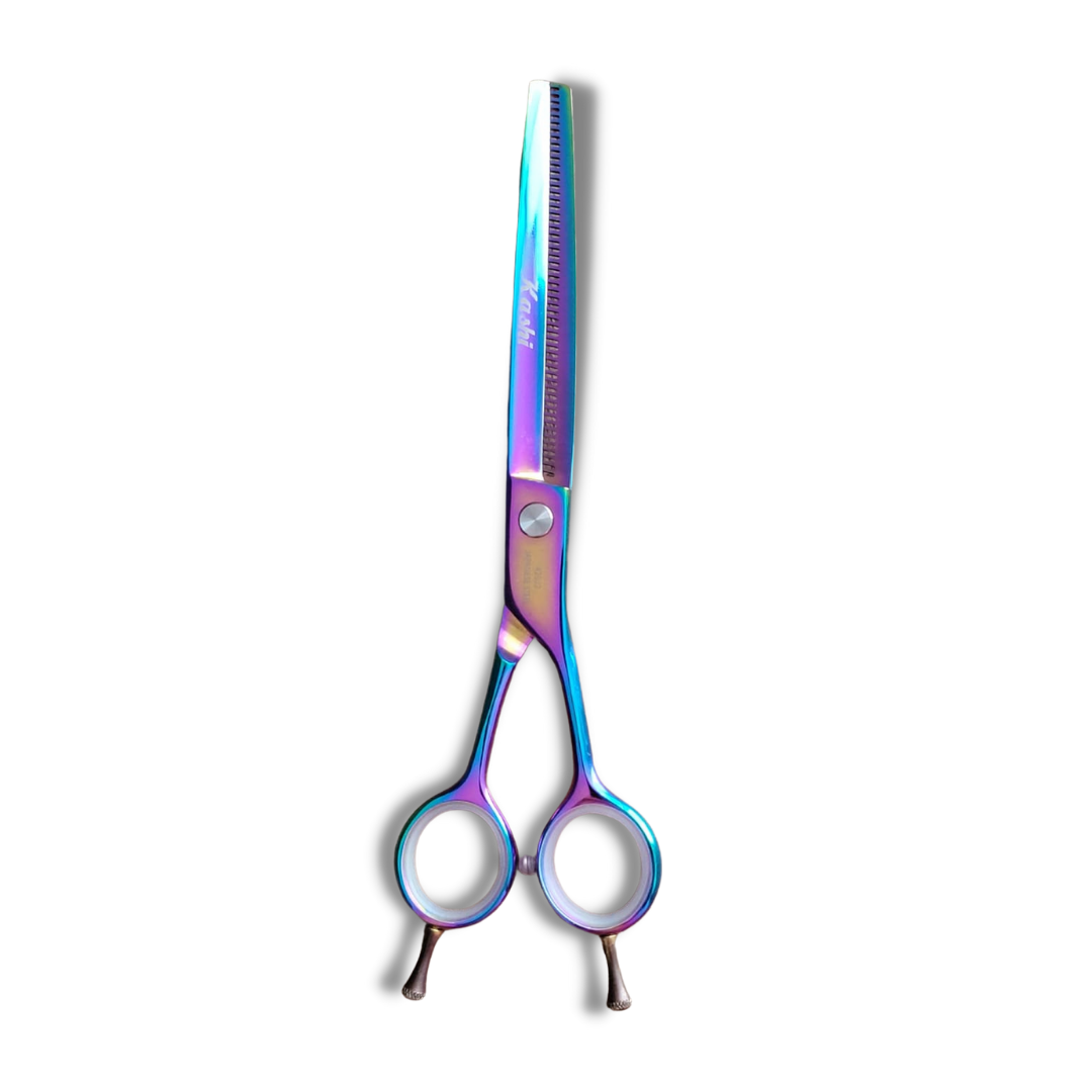 Kashi -Thinning- Hair -Shears - JR-80TL- Rainbow - Japanese -Steel