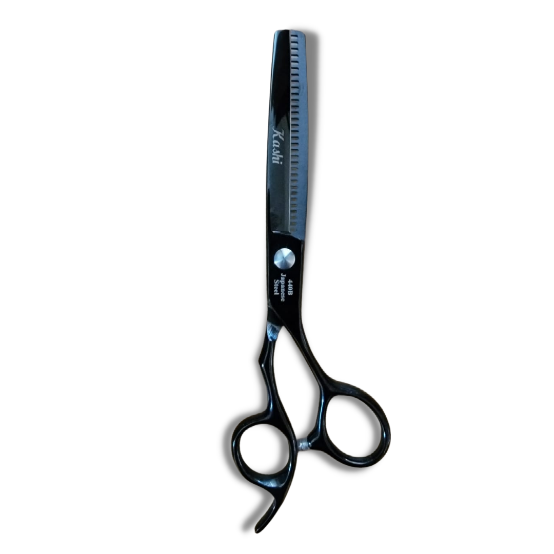 Kashi B-1132T Professional Thinning shears 6.5 inch Black color