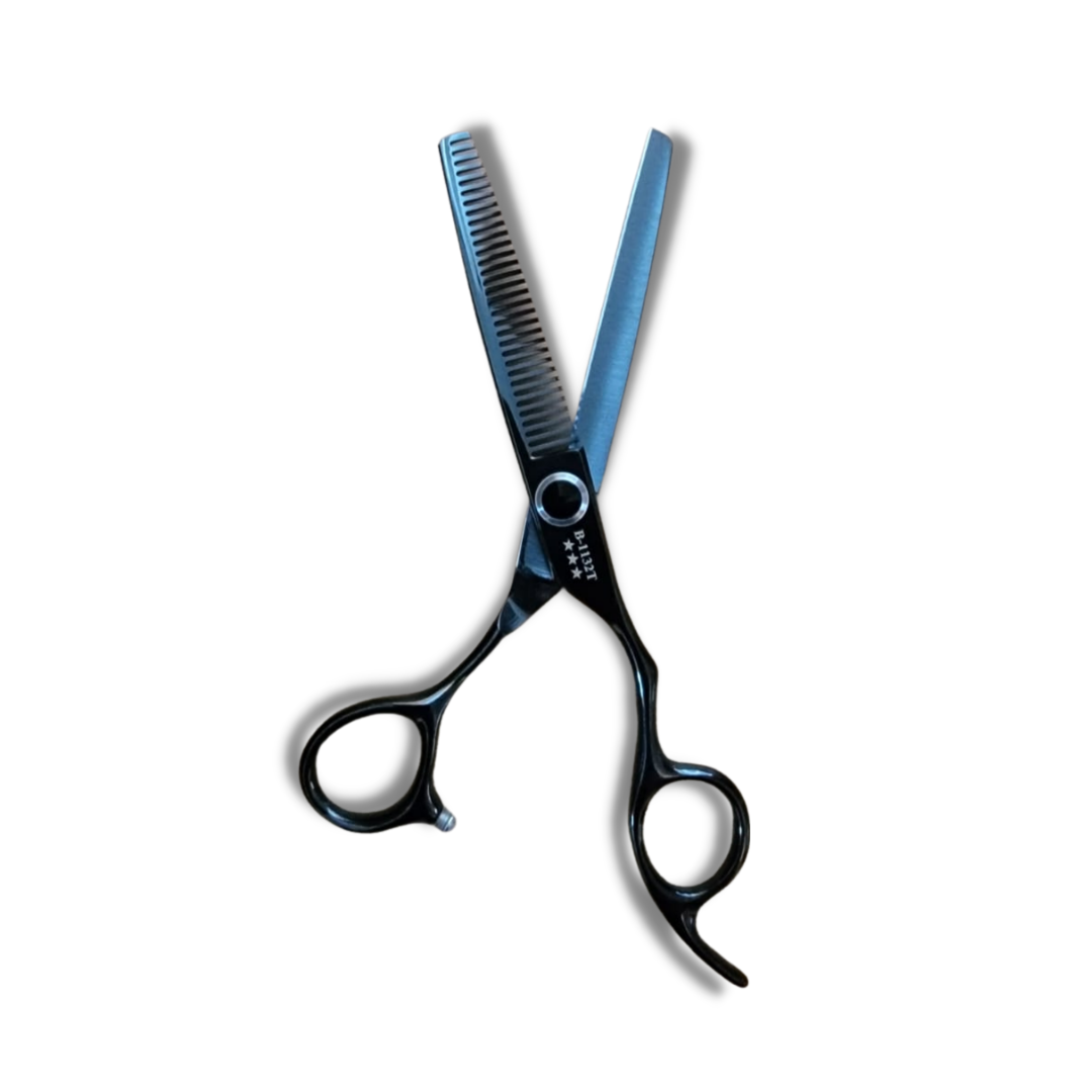 Kashi B-1132T Professional Thinning shears 6.5 inch Black color