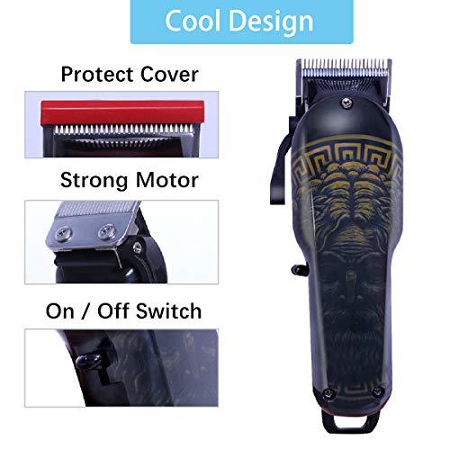 Hair Clippers - Rekidm Professional Hair Clippers Rechargeable Battery 2000Mah Hair Trimmer Full Cutting Kit for Men, Women, Kids, Baby - Cordless & Electric Corded Model - Safe and Durable Motor