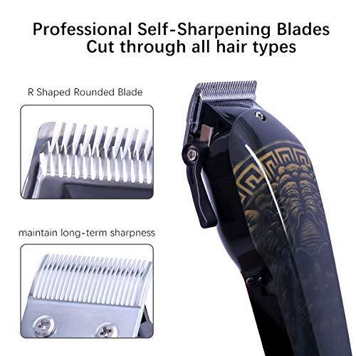 Hair Clippers - Rekidm Professional Hair Clippers Rechargeable Battery 2000Mah Hair Trimmer Full Cutting Kit for Men, Women, Kids, Baby - Cordless & Electric Corded Model - Safe and Durable Motor