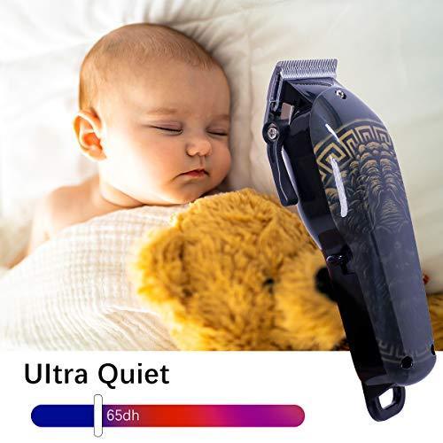 Hair Clippers - Rekidm Professional Hair Clippers Rechargeable Battery 2000Mah Hair Trimmer Full Cutting Kit for Men, Women, Kids, Baby - Cordless & Electric Corded Model - Safe and Durable Motor