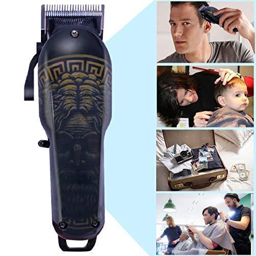 Hair Clippers - Rekidm Professional Hair Clippers Rechargeable Battery 2000Mah Hair Trimmer Full Cutting Kit for Men, Women, Kids, Baby - Cordless & Electric Corded Model - Safe and Durable Motor