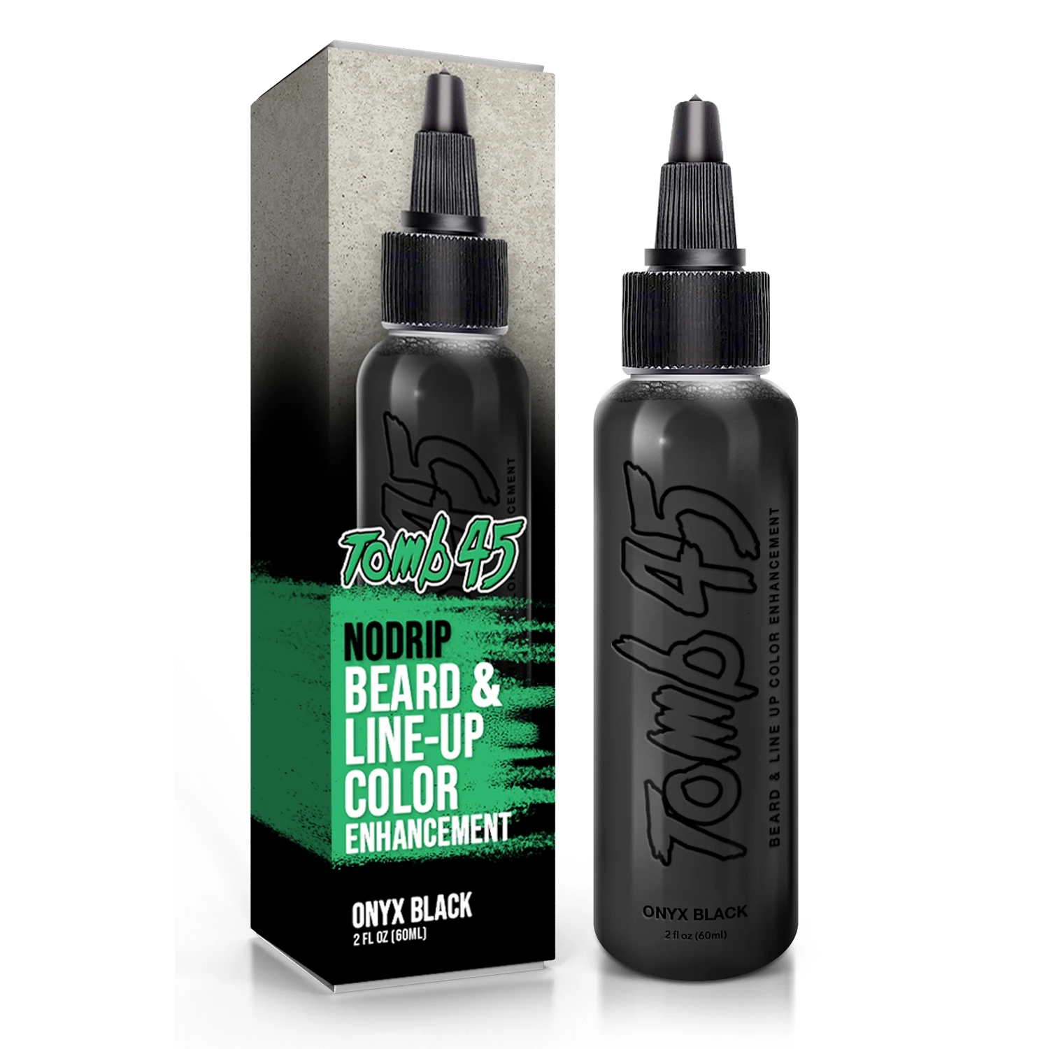 Tomb45 NO DRIP Beard & Line up Color Enhancement ONYX BLACK