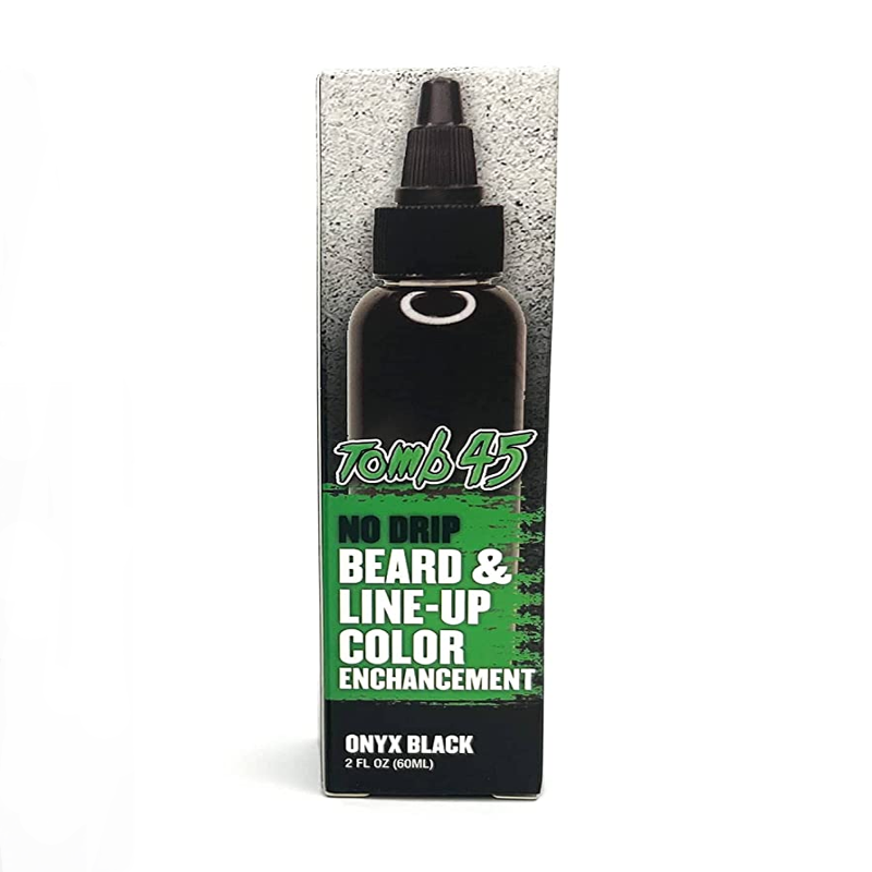 Tomb45 NO DRIP Beard & Line up Color Enhancement ONYX BLACK