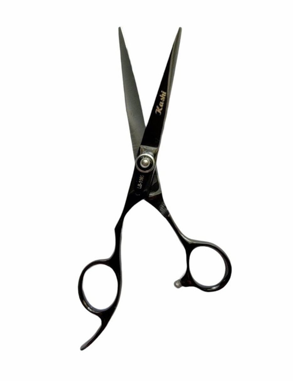 Kashi LB-1165 Professional Cutting Hair Scissors Black Color 6.5 inch Lefty