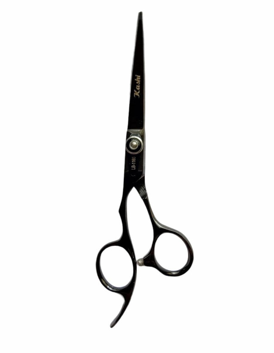 Kashi LB-1165 Professional Cutting Hair Scissors Black Color 6.5 inch Lefty