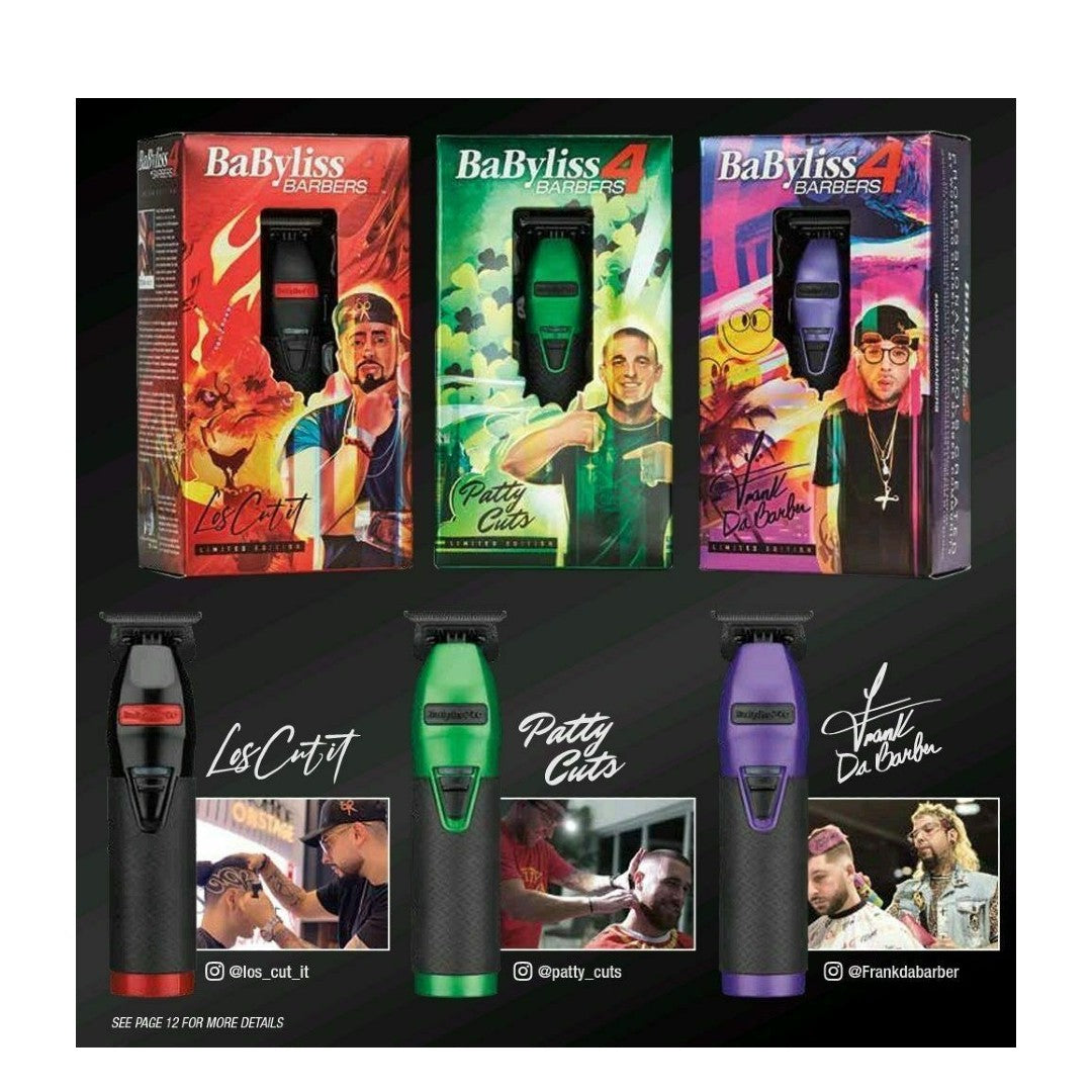 BaByliss PRO Red & Black FX Outlining Cordless Trimmer Carlos Estrella -Limited Edition