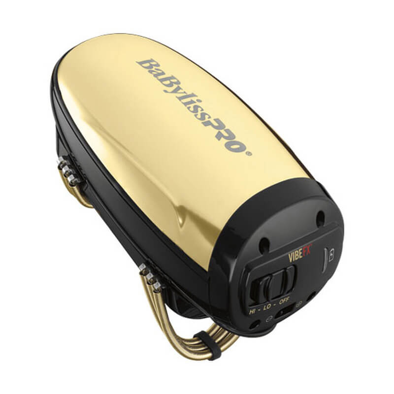 BaBylissPRO VibeFX Cord/Cordless Massager Gold Model FXSSM1
