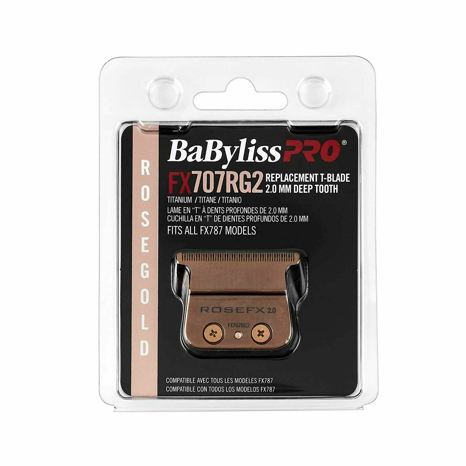 BaByliss PRO FX707RG2 Rose Gold FX Titanium Trimmer Blade - Deep Tooth : FX707RG2