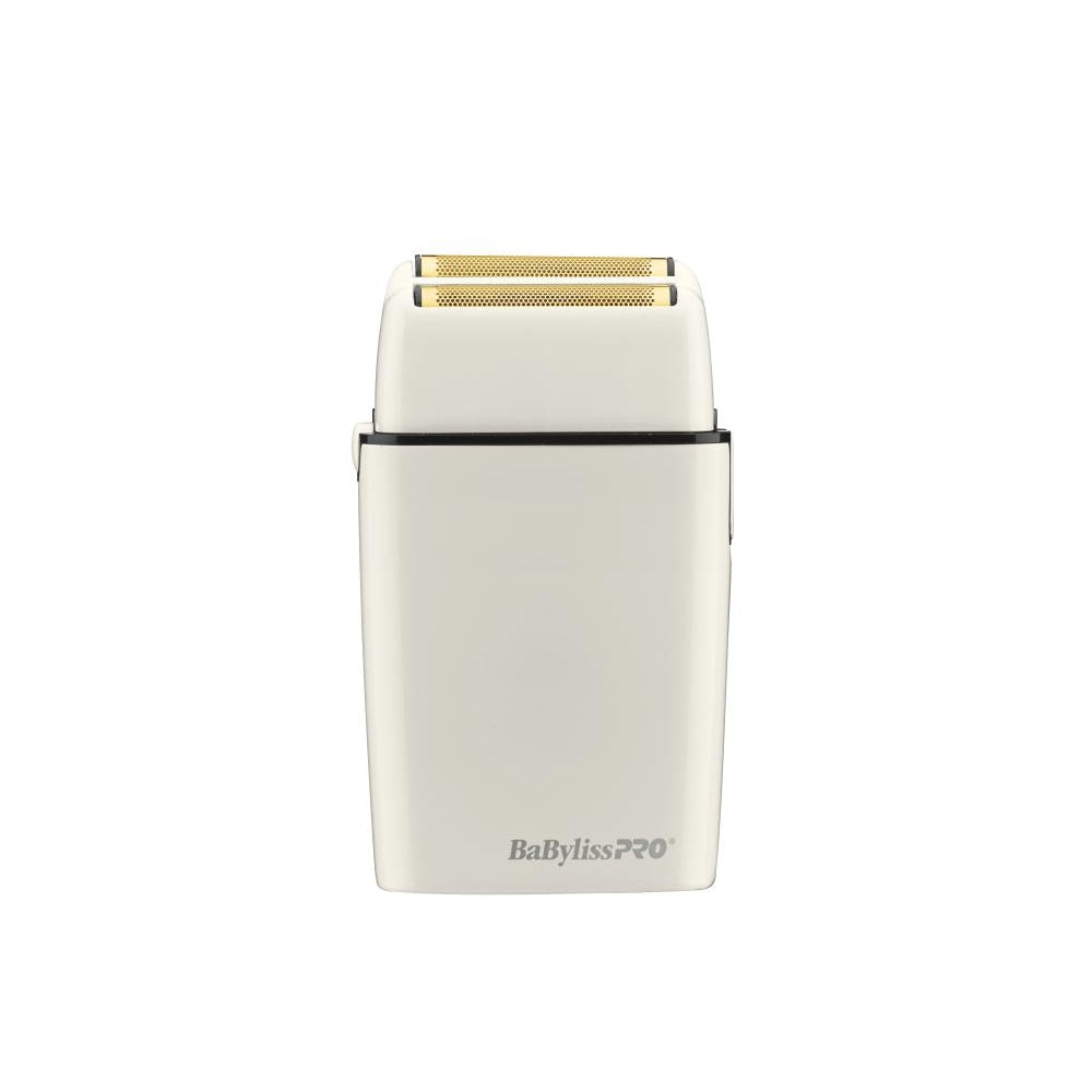 BaByliss PRO White FX Cordless Metal Double Foil Shaver (FXFS2W)